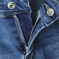 thumbnail image 5 of KIDSCOOL SPACE Baby Girls Jeans, 18M-14T Wide Size Range Bell-Bottomed Micro Flared Stretchy Denim Pants,Light Blue,18-24 Months, 5 of 8