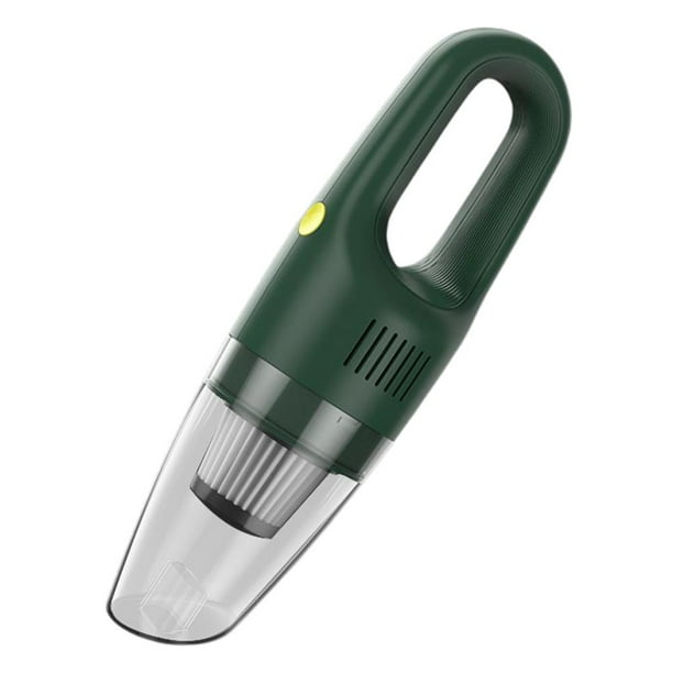 Aspiradora inalámbrica para coche, 5000 PA, ligera, para oficina, pelo de mascotas, carga rápida Verde