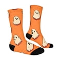 thumbnail image 4 of OIOLOYJM Compression Socks for Women Men Halloween Cute Novelty Printed Crew Socks Winter Funny Strecth Comfy Athletic Yoga Dress Socks for Holiday Gifts, 2-Packs Saffron, 4 of 6