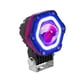 thumbnail image 3 of Faro auxiliar para motocicleta ojo de angel con base luz blanca y azul Kinlley, 3 of 3