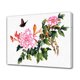 thumbnail image 1 of Póster de mariposas bailando sobre flores de peonía, pintura decorativa, lienzo, arte de pared, pósteres para sala de estar, pintura para dormitorio, estilo marco, 20 x 30 cm, 1 of 8