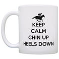 thumbnail image 2 of ThisWear Horse Gifts for Horse Lovers Keep Calm Chin Up Heels Down 11 ounce Coffee Mug, 2 of 4