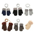 thumbnail image 2 of 2 Pcs Gants Chauds pour Enfants Temps Froid Réutilisables Portables Mitaines d'Hiver Réchauffantes pour Garçons Filles Protecteur Chauffe-Mains Décontracté Noir, 2 of 6