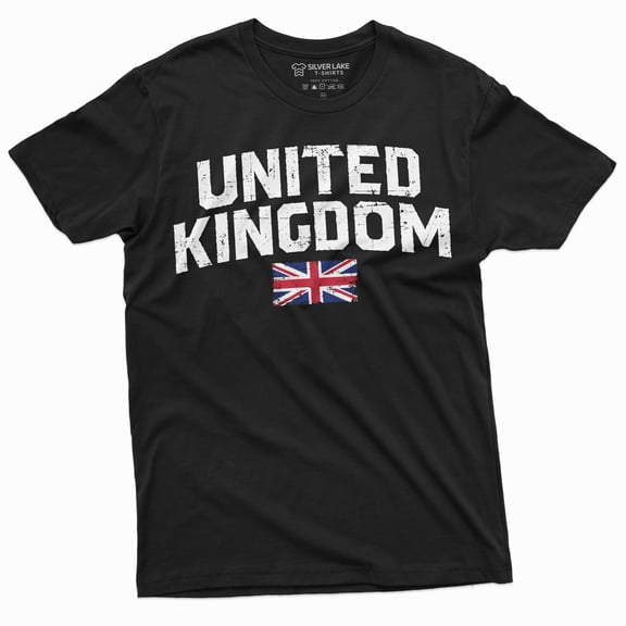 United Kingdom T-Shirt Uk Flag Coat Of Arms Mens Unisex Tee Shirt