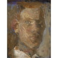 thumbnail image 2 of Karl Schou 15x18 Black Ornate Wood Framed Double Matted Museum Art Print Titled - Shelf -Portrait (1884 - 1938), 2 of 5