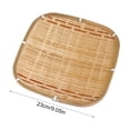 thumbnail image 3 of SLYNSHome Serving Tray Handwoven Bamboo Round Storage Basket, Natural Woven Fruit Bread Snack Holder for Kitchen Table Counter Farmhouse Home Decor, 3 of 6
