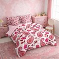 thumbnail image 3 of Erosebridal Girls Paisley Twin Bedding Sets, Pink Vintage Flower Bedding Comforter Set, Pink Reversible 7-Piece, 3 of 6