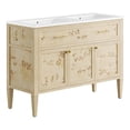 thumbnail image 3 of Modway Elysian 48" Double Sink Wood Bathroom Vanity in Burl Brown, 3 of 17