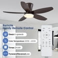 thumbnail image 2 of Ventilador de techo Surtime 36 pulgadas con luz y control remoto, 2 of 7