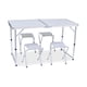 thumbnail image 1 of Mesa Plegable Portátil con 4 Sillas Ajustable Exterior 120 cm Picool  Mesa con 4 Sillas, 1 of 8