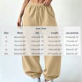 thumbnail image 3 of Karymi Solid Casual Sweatpants Women, Balloon Long Pants, Drawstring Elastic Waist Relaxed Fit Elastic Cuffs with Side Pockets, 3 of 7