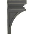 thumbnail image 3 of Ekena Millwork 6"W x 6 3/4"D x 12"H Large Nevio Wood Vintage Decor Corbel, Black, 3 of 6
