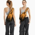 thumbnail image 6 of Sling Backpack,Halloween Bat Silhouette Pattern Crossbody Bag with Water Bottle Holder,Waterproof Sling Bag for Men/Women with Chest Phone Holder for Hiking,Travel, 6 of 6