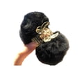 thumbnail image 2 of Eoperou Hair Claw Strong Claws Fadeless Fall-resistant Non-shedding Non-slip Fluffy Fur Balls Fall Winter Plush Hair Clip Hair Accessory, 2 of 8