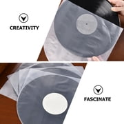 50 cs Anti-static Pouches Vinyl Record Album LP Inner Sleeve LP Vinyl Inner Sleeves, 12 Semi-Transparent Plastic CoverCovers,Fame Vinyl Album Inner/Outer Sleeves