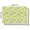 thumbnail image 6 of Cute Fruit Placemats Set Of 4, Flax Machine Washable Durable Linen Table Mats, Heat Resistant Wrinkle Free Place Mats for Dining Table, Sunny Summer Lemon Design Perfect for Vintage Dining Rooms, 6 of 6
