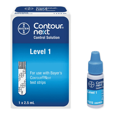 {RX} Contour Next 7315 Control Solution for Glucose Test Meter 2.5 ml. Level 1 (Pack of 3)