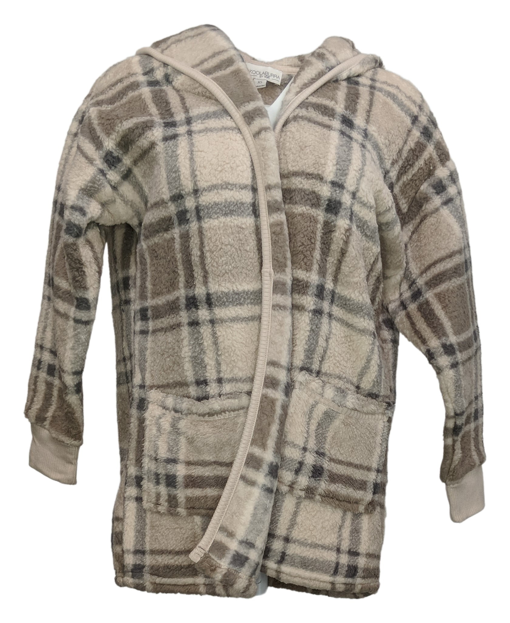 koolaburra by ugg cozy shaggy plush cardigan with rib detail