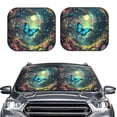 thumbnail image 2 of Saiise Enchanted Forest Butterfly A for Foldable Car Sun Shades (2-Pack) Offer Sun Protection with an Easy-fold Design for Convenient Windshield Shading-Small, 2 of 6