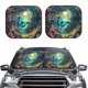 thumbnail image 2 of Fotbe Enchanted Forest Butterfly A Juego de 2 Piezas de Parasoles para Parabrisas | Bloqueador Solar para Auto | Accesorios Plegables para Protección Solar Interior-Small, 2 of 6