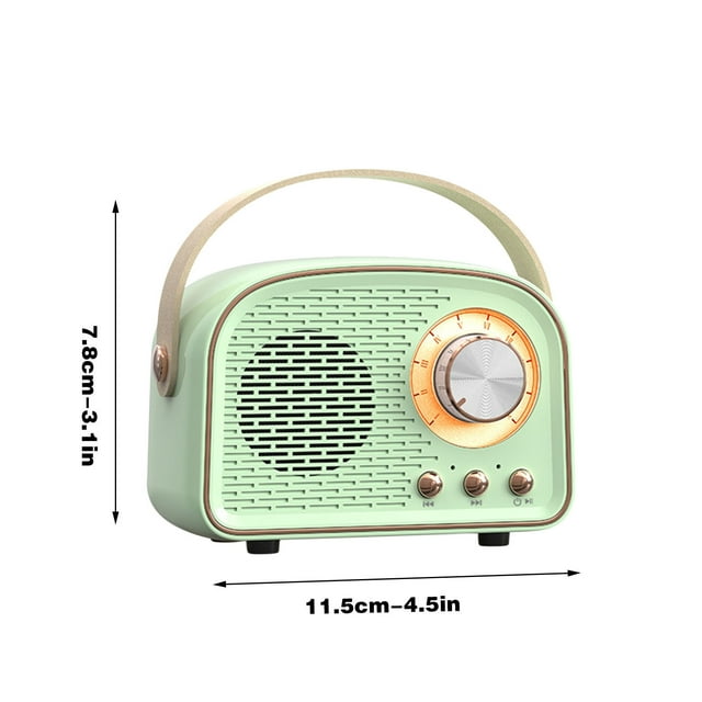 SDNall Speakers Bluetooth Wireless, Portable Bluetooth Speakers, Retro Bluetooth Speaker - Mini Portable Stereo Sound with FM, USB, SD, AUX Support, Bluetooth Speakers Portable Wireless