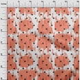 thumbnail image 3 of oneOone Cotton Poplin Dark Peach Fabric Polka Craft Projects Decor Fabric Printed By The Yard 42 Inch Wide, 3 of 6
