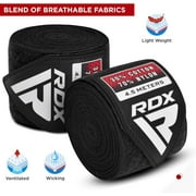 RDX Boxing Hand Wraps 180 | Boxing Wraps with Thumb Loop & Wrist Support for Punching Bag & Speed Ball Training | Elasticated Hand Wraps for Boxing, MMA, Muay Thai, Kickboxing |