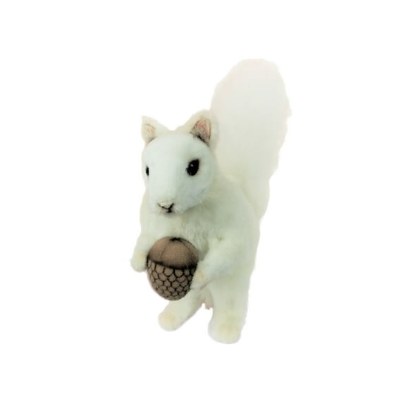Hansa - White Squirrel with Nut, 7"