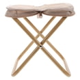 thumbnail image 1 of AURARMLET Outdoor Foldable Stool Khaki Steel Pipe Compact Design For Picnics 1Pack, 1 of 6