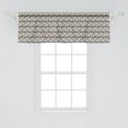 thumbnail image 2 of Ambesonne Abstract Window Valance, Angled Stripes Mosaic, 54" X 18", Tan Black White, 2 of 3