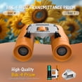 thumbnail image 2 of USCAMEL Binoculars for Adults Kids, 8x21 Compact Binoculars for Child, FMC Foldable Pocket Binoculars for Outdoor Bird Watching, Orange, 2 of 7