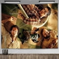 thumbnail image 3 of Póster artístico de la película The Hangover, decoración de pared estética, tapiz, tapiz divertido con memes, decoración de dormitorio, fondos de fiesta, dormitorio universitario, 3 of 5