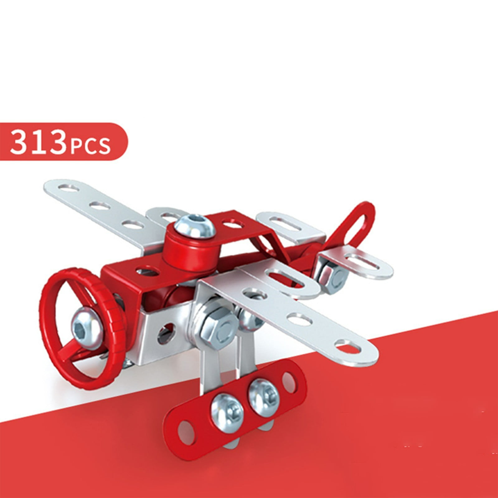 Metal Assembled Engineering Vehicle Toy for Kids, Screw Tightening Building Blocks Educational Model Kit, Military Ship & Car Assembly, Boys Birthday & Xmas Gift