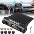 thumbnail image 3 of Tire Pressure Monitoring System Solar and USB Charging Wireless TPMS with 4 External Sensors 0-3.5Bar 6 Modes Auto Alarm System Sensor with Color LCD Display for Cars Trucks RVs, 3 of 10