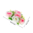 thumbnail image 2 of BESTYASH Fake Flower Arrangement Round Decorative Table Flower Ball for Indoor Decor 1Set, 2 of 7