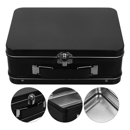 HOMEMAXS Jewelry Storage Box Baby Travel 20.50X15.00X7.50CM Black