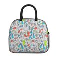 thumbnail image 2 of Womens Colorful Sports Items Pattern Lunch Box for Work,Insulated Lunch Bag for Women,Loncheras Para Mujer,Leakproof Adult Lunch Bag for Work,Beach,Travel,Picnic,Camping, 2 of 7