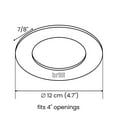 thumbnail image 4 of 8 Pack - Brilli 4"W Color Tunable LED Canless Recessed Retrofit Downlight Flush Mount Light Fixture, 4 of 9