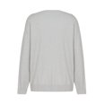thumbnail image 2 of SuéTer Para Mujer Estampado GeoméTrico O-Cuello Suelto Manga Larga SuéTeres XBTCLXEBCO Gris;S, 2 of 6