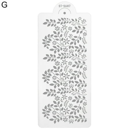 

SUZY Cake Stencil No Burrs Soft Texture Eco-friendly Decorative Embossing Cake Rim Stencil