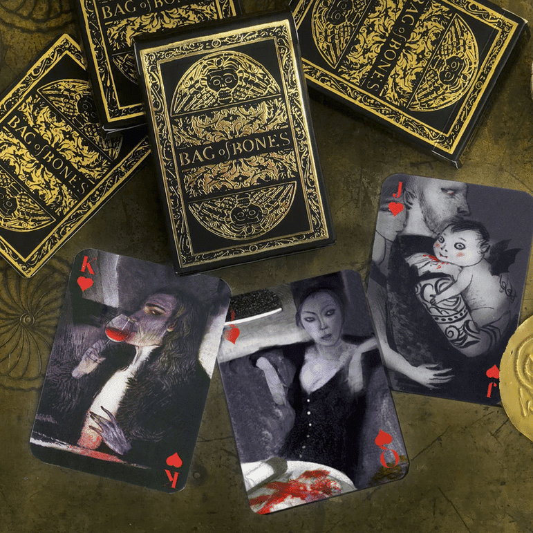 Bag of Bones Playing Cards - Premium Gold Edition by Artiphany John Littleboy