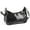 Black, variant on Spencer Small Crescent Shoulder Bag Underarm Purse for Women Hobo Handbag Clear Clutch Bag with Removable Strap, Clear