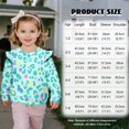 thumbnail image 2 of Xoenoiee Green Leopard Print Toddler Baby Girl Sweatshirt Long Sleeve Shirts Kids Fall Winter Sweat Shirt Tops with Ruffles Trim, Size 3-4 Years, 2 of 7