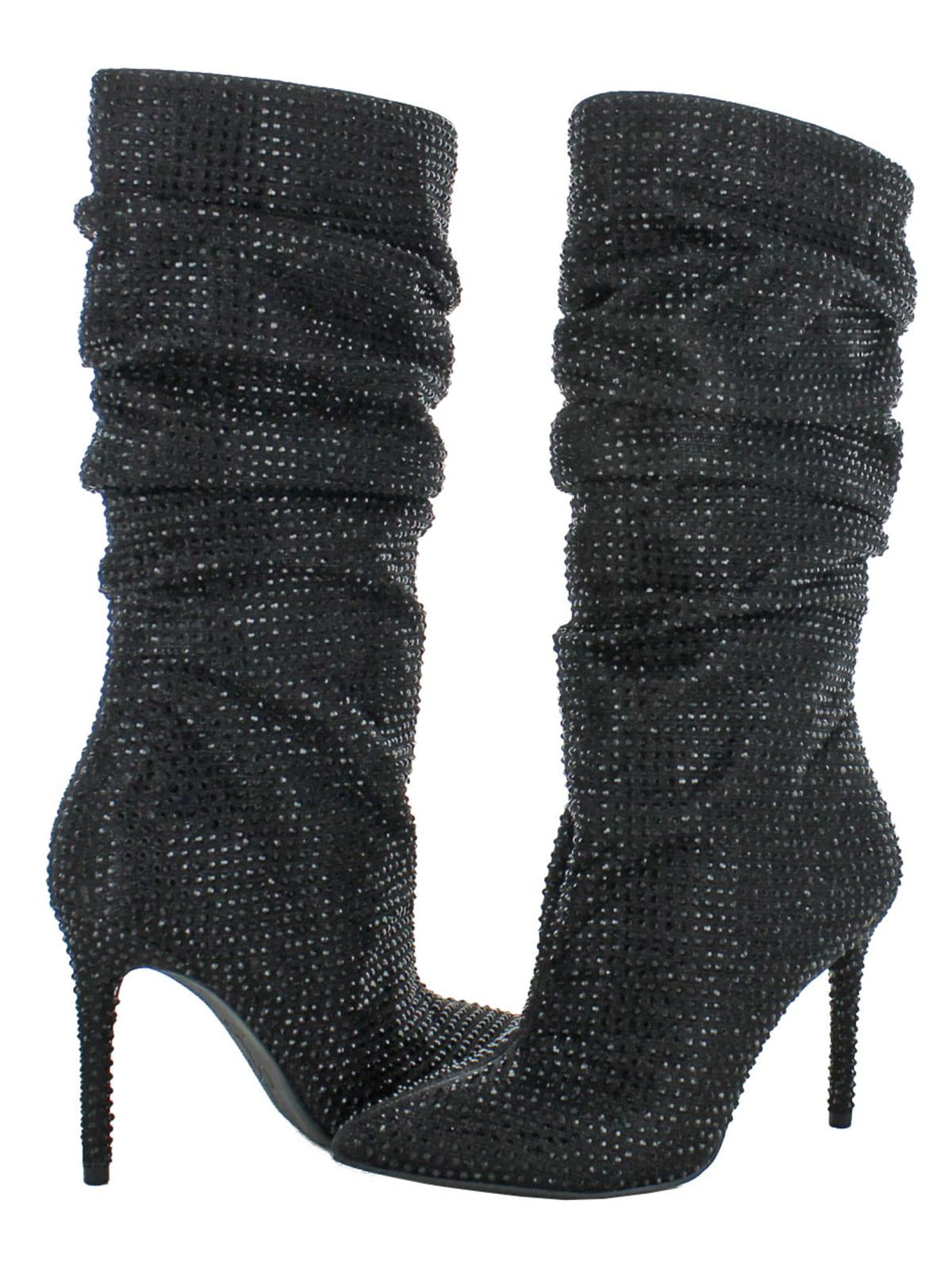 jessica simpson black rhinestone boots