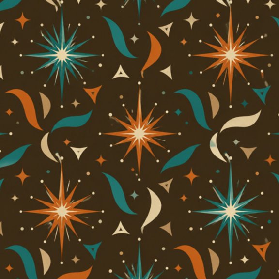 Peel and Stick Wallpaper 50s Mid Century Modern Vintage Retro 1950s Mod Vinyl Self Adhesive Contact Paper Wall Paper for Kids Bedroom 17.7" x118"