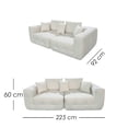 thumbnail image 2 of Ilios Innova | Sofá Modular Livorno 2 Plazas Beige Comprimido, Tapizado Poliéster con Textura Suave, Estructura de Memory Foam., 2 of 9