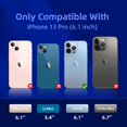 thumbnail image 2 of Compatible with iPhone 13 Pro Case, [Drop Protection] [Anti-Fingerprint] Shockproof Liquid Silicone Cover with Microfiber Lining Phone Case for iPhone 13 Pro 6.1" (2021), Klein Blue, 2 of 13