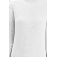 thumbnail image 4 of Yemak Women's Loose Fit Long Sleeve Textured Midi Sweater Dress Ivory-L-BD, 4 of 4