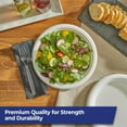 thumbnail image 2 of Heavy Duty Plastic Forks, 300 Count, Bulk Clear Disposable Forks for Offices, Cafeterias, Concession Stands, Restaurants, Large Events, and More, 2 of 4