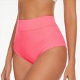 thumbnail image 2 of HCNTES High Waisted Bikini Full Coverage Bottoms Ruched Tummy Control Swim Bottom Bathing Suits for Women (Y623-Light Pink,M), 2 of 7